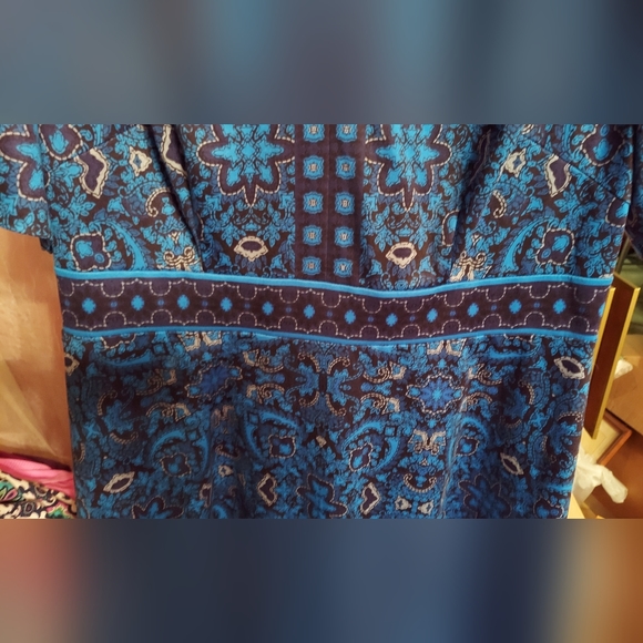 Womens London Style Collection Gorgeous Deep Blue Dress in Plus Size 16W - Picture 5 of 8